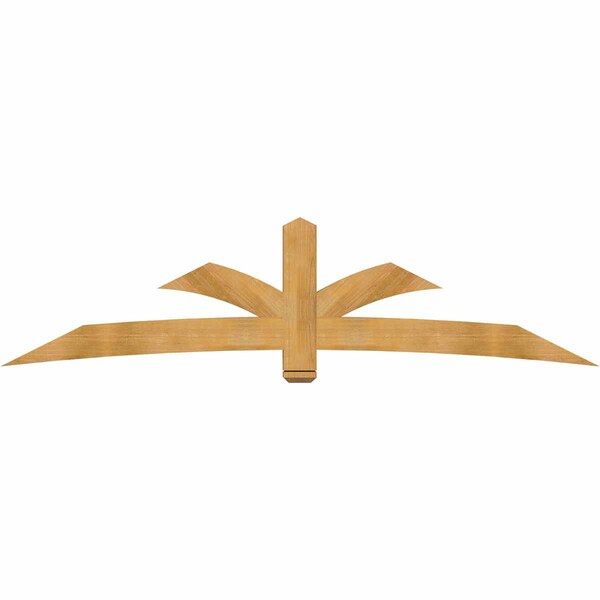 Ekena Millwork Davenport Rough Sawn Timber Gable Bracket, Western Red Cedar, 108"W x 27"H x 4"D x 6"F, 6/12 Pitch GBW108X27X0406DAV00RWR - main